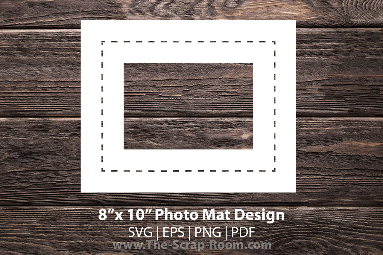 Photo Mat SVG for 8x10 picture frame: 8x10 photo mat, stitched frame, for  birthday, memorial, anniversary, graduation, retirement, wedding